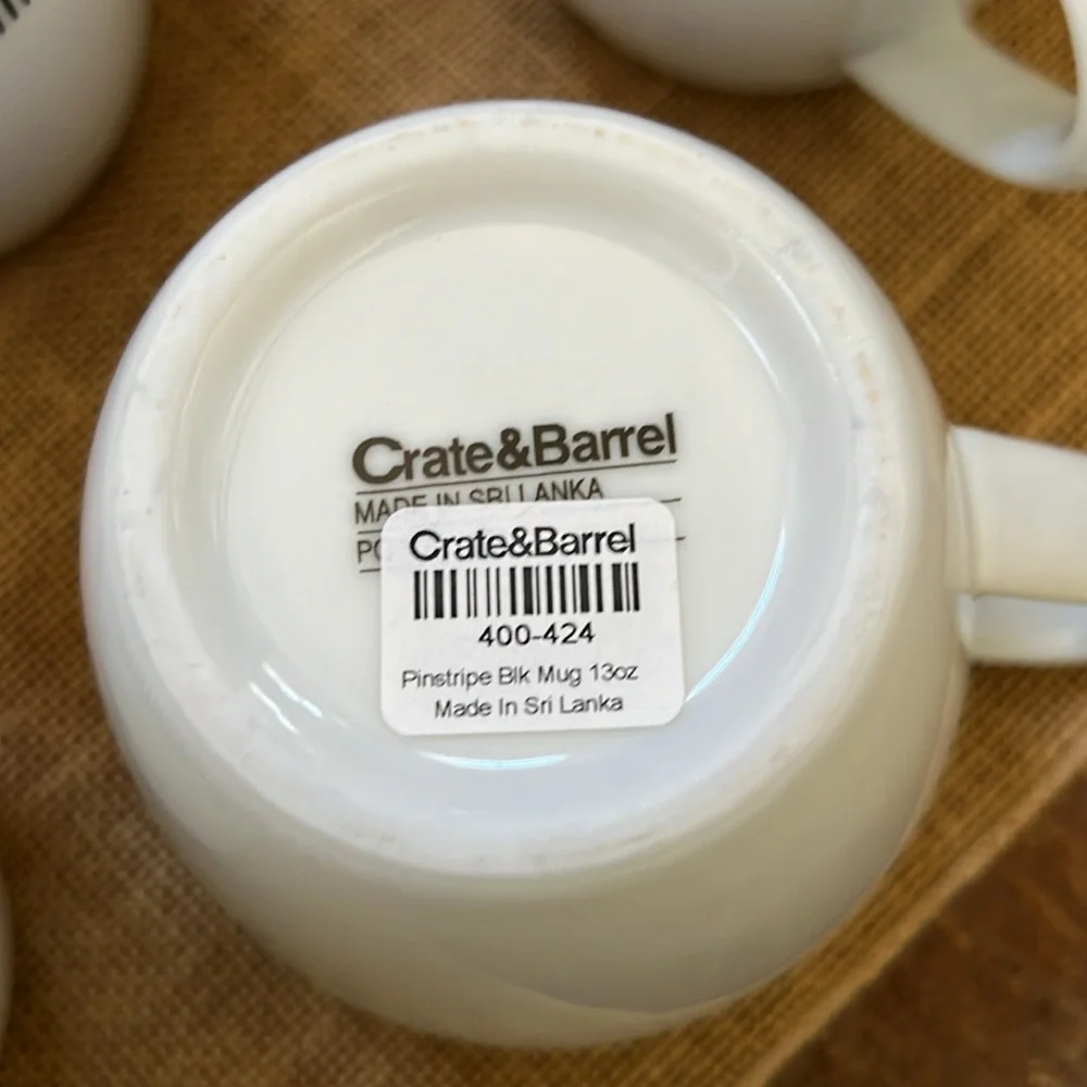 CRATE & BARREL Coffee Mugs